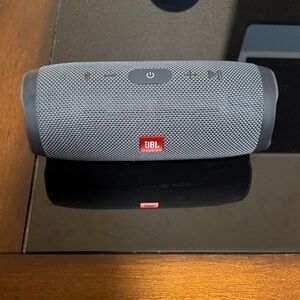 JBL Black and Gray Bluetooth Speaker